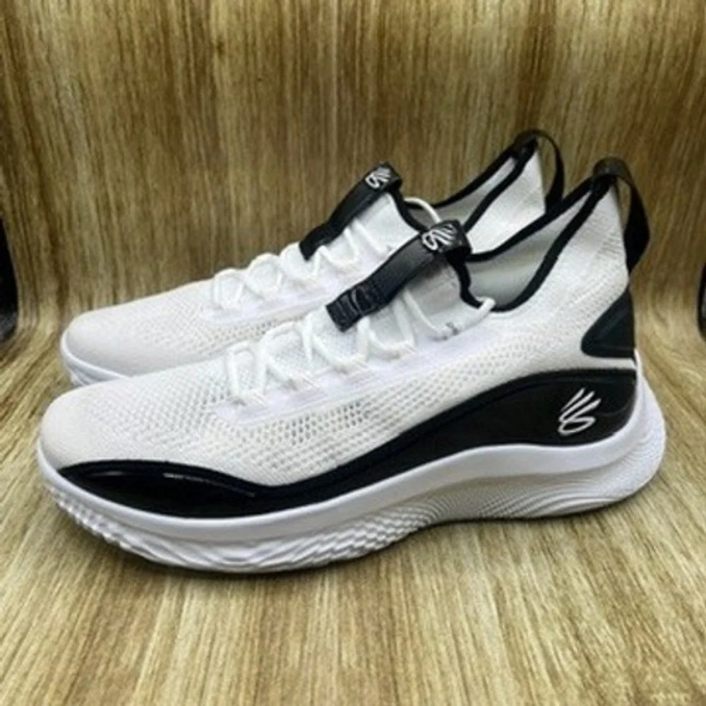 Under Armour Curry Flow‎ 8 Men's Size 15 Basketball Shoes White Black NWOT